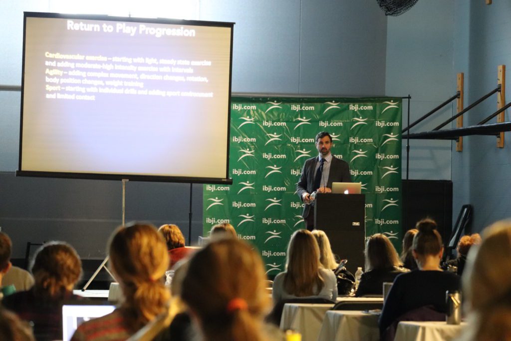 Dr. Anthony Savino presenting on “Active Recovery Following Concussion