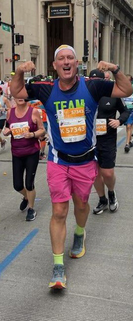 David Wallach at the Chicago Marathon