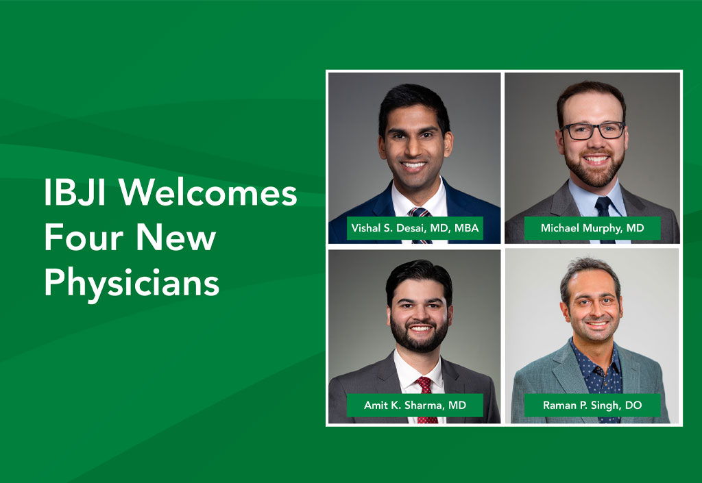 Four new doctors - Vishal S. Desai, Michael Murphy, Amit K. Sharma, Raman P. Singh