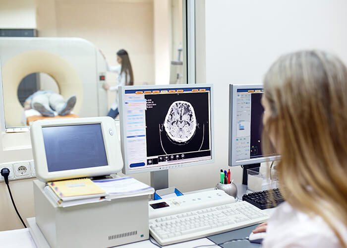 MRI machine medical view